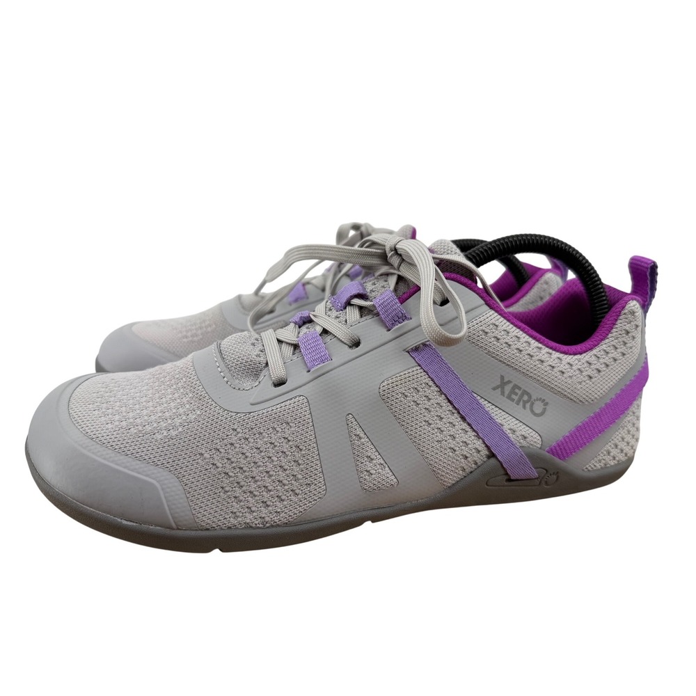 Xero Shoes Women Prio Neo Gray Purple Athletic Barefoot Training Shoes Size 10